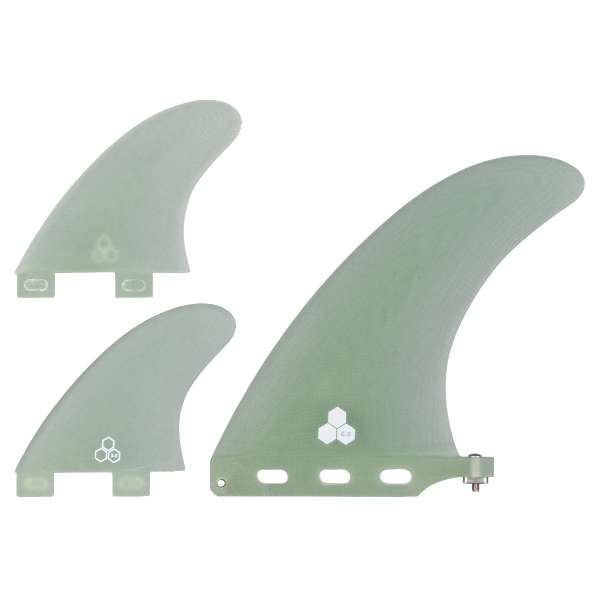 Channel Islands FCSI Mid 2+1 Fin Set-4.0"