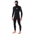 Rip Curl E Bomb 4/3 Zip Free Hooded Wetsuit-Black