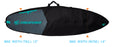 Creatures Shortboard Day Use Bag-Charcoal/Black-6'3"
