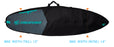 Creatures Shortboard Day Use Bag-Charcoal/Black-5'8"