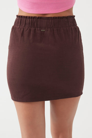 O'Neill Skye Cord Skirt-Nutmeg