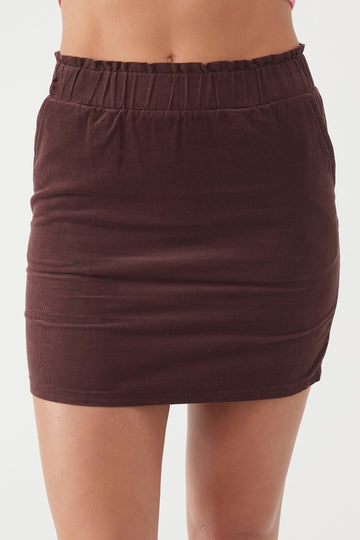 O'Neill Skye Cord Skirt-Nutmeg