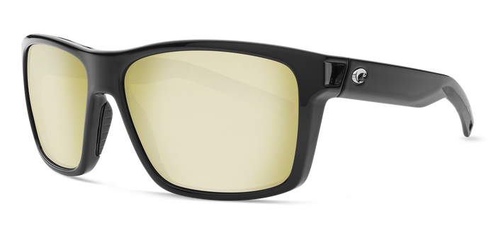 Costa Slack Tide Sunglasses-Shiny Blk/Sun Silver Mirror 580P