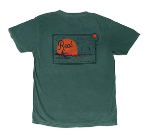 REAL Sunset Sessions Tee-Blue Spruce