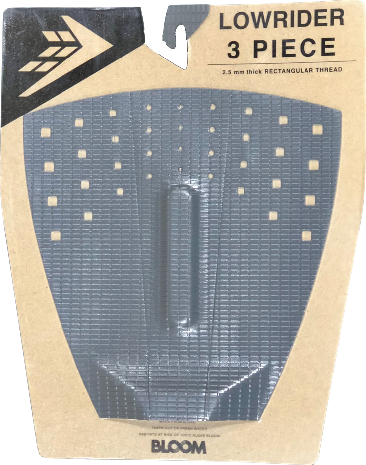 Firewire Lowrider Thin 3 Piece Arch Traction Pad-Charcoal/Black