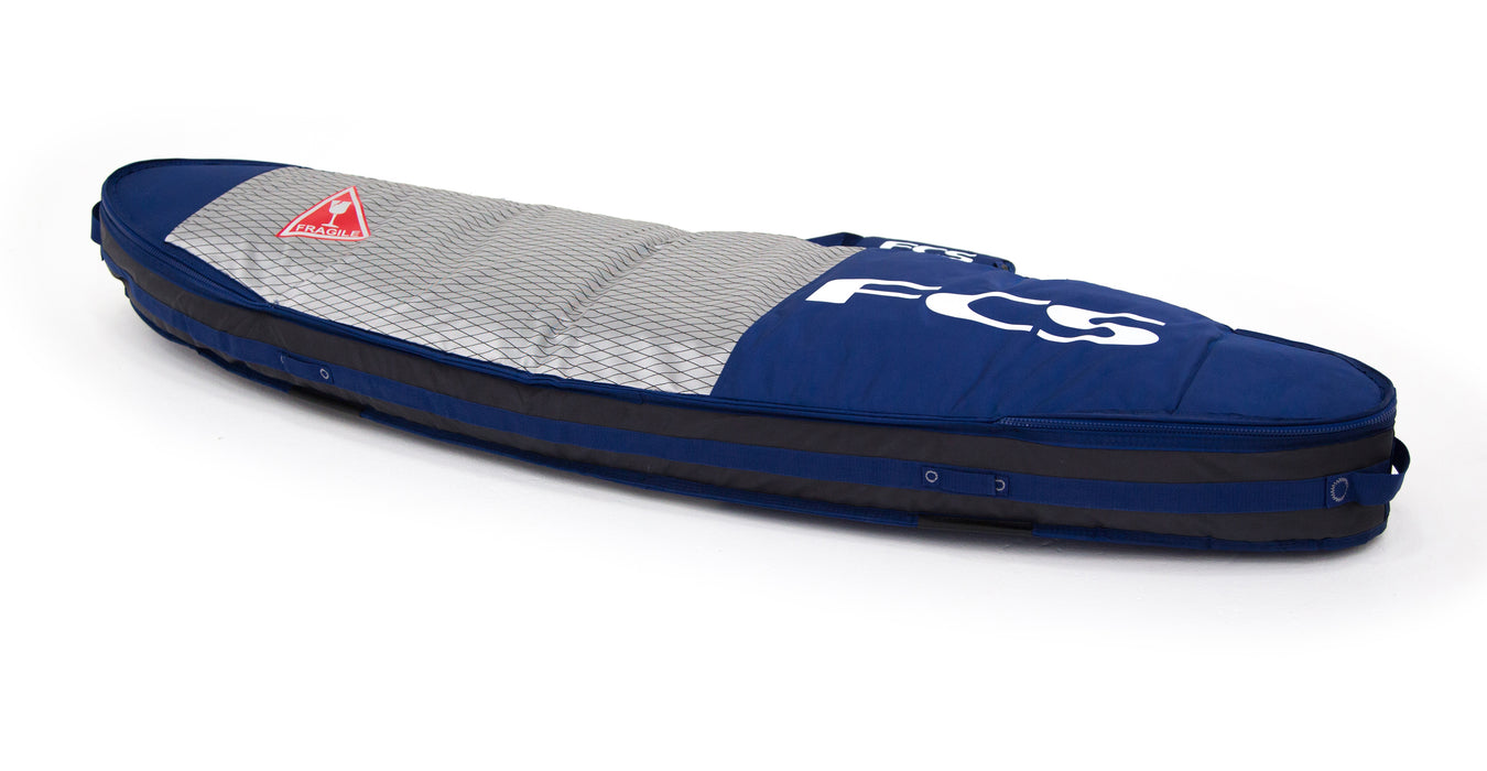 FCS Double Travel Cover Fun Board Bag-Deep Ink-6'7"