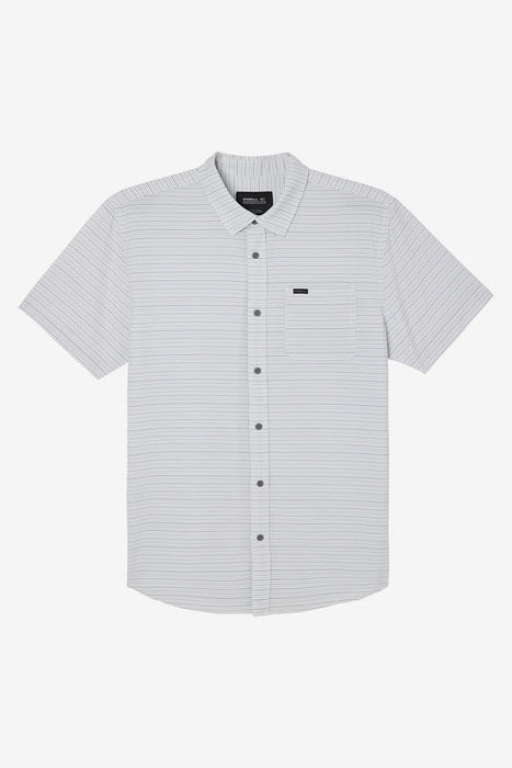 O'Neill TRVLR UPF Traverse Stripe S/S Shirt-Fog
