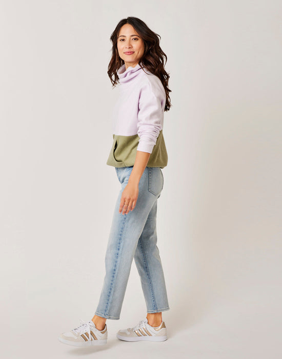 Carve Designs Rowayton Colorblock-Lavender w/Olive