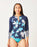 Carve Designs Kona Rashguard-Stargazer w/Navy Stripe
