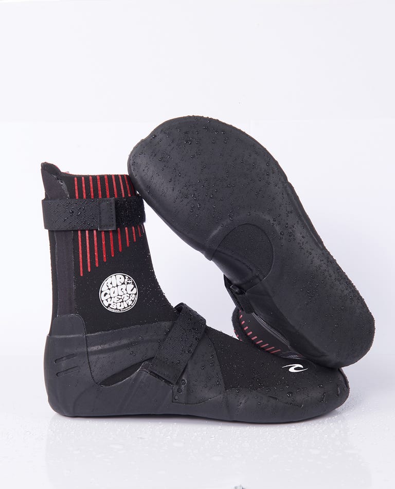 Rip Curl Flashbomb 5mm Round Toe Booties-Black