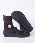 Rip Curl Flashbomb 3mm Split Toe Booties-Black