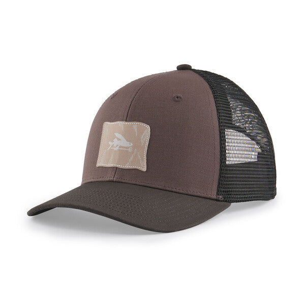 Patagonia Fly The Flag Label Trucker Hat-Dusky Brown