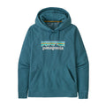 Patagonia W's Pastel P-6 Logo Organic Sweatshirt-Abalone Blue