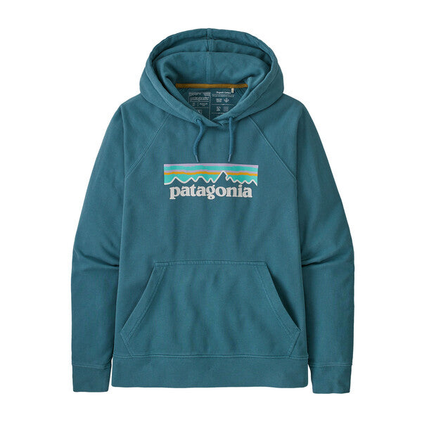 Patagonia W's Pastel P-6 Logo Organic Sweatshirt-Abalone Blue