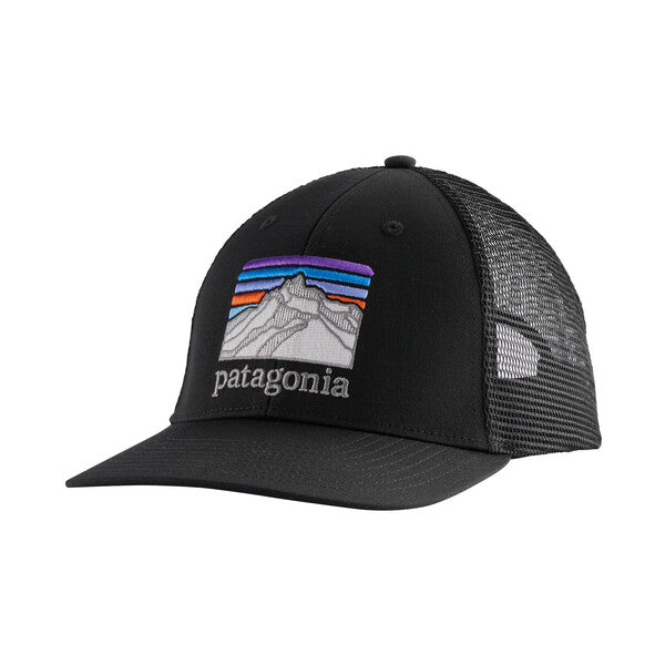 Patagonia Line Logo Ridge LoPro Trucker Hat-Black