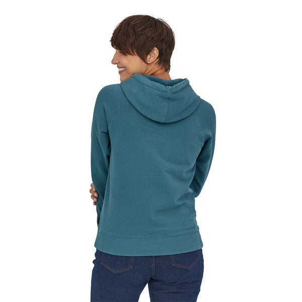 Patagonia W's Pastel P-6 Logo Organic Sweatshirt-Abalone Blue