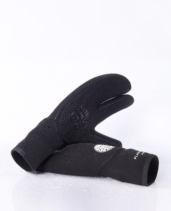 Rip Curl Flashbomb 5/3 3 Finger Gloves-Black