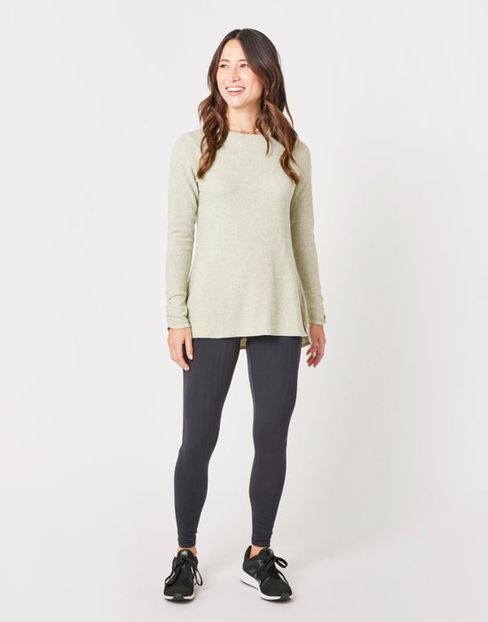 Carve Designs Chelsea L/S Shirt-Olive Heather