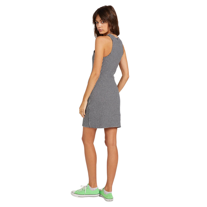 Volcom Coco Bodycon Dress-Black White