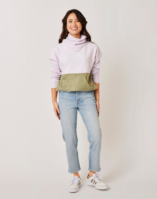 Carve Designs Rowayton Colorblock-Lavender w/Olive
